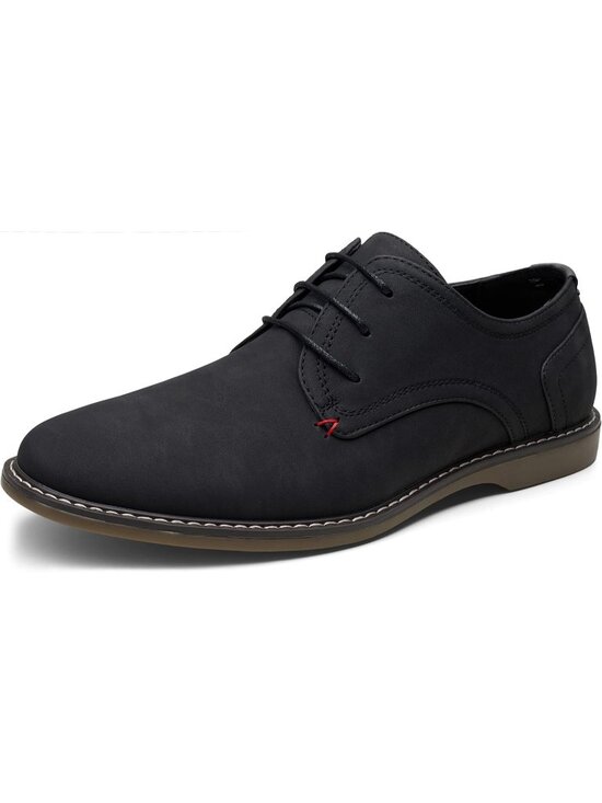 Other - Men's Suede Black Breathable Upper Lace Up Retro Business Classic Oxford Shoes